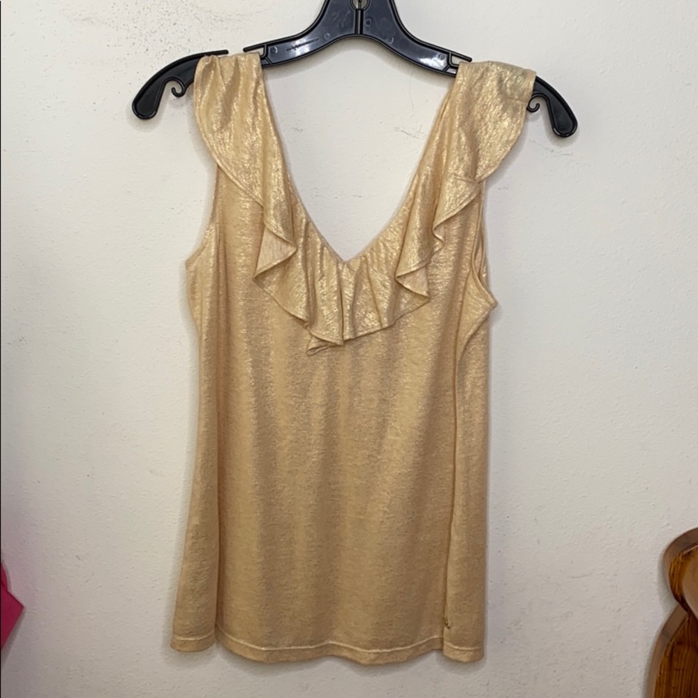 Lilly Pulitzer Gold Tank Top